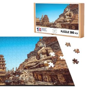 PUZZLE Puzzle Classique 280 pièces Buddha Assit adossé a 