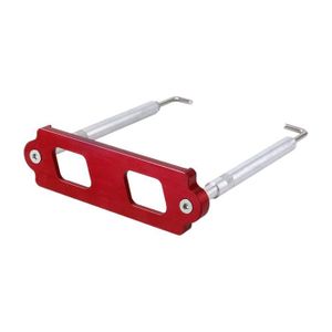 Wakauto Support de Batterie Modifié de Voiture Support de Batterie en Alliage Daluminium Support de Batterie de Voiture pour Accessoires de Voiture Rouge 
