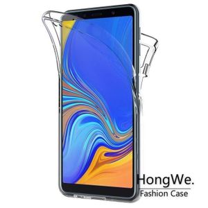 COQUE - BUMPER Pour Samsung Galaxy A7 (2018) 6.0 SM-A750F: Coque Arrière Silicone 360° protection intégrale Avant et Arrière  -