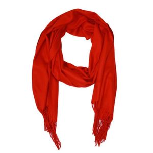 Echarpe rouge du Nouvel An Noël d'hiver pour femmes Foulard en laine  tricoté Cent avec épaississement chaud (foulards seulement)