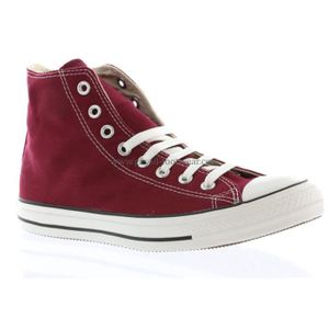 converse bordeau basse femme