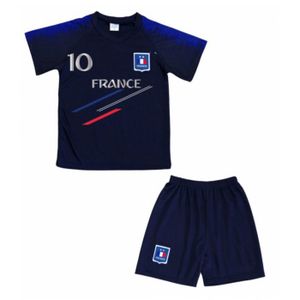 Maillot Équipe De France Officiel Enfant - Kylian Mbappé - Short Inclus - 100% Polyester