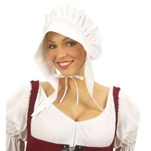 CHAPEAU - PERRUQUE Widmann Generique - Bonnet servante Blanc Femme - 