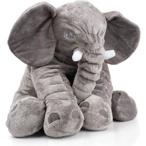 PELUCHE Peluche Elephant Oreiller - YWEI - 60cm - 100% cot