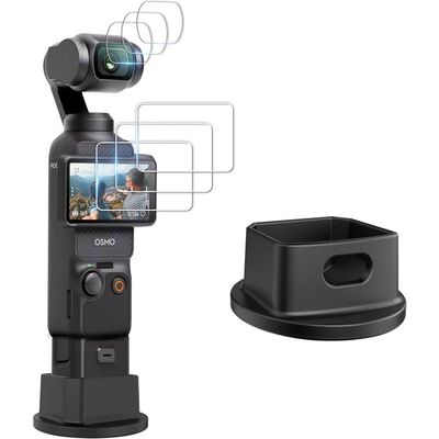 Protecteur écran DJI Osmo Pocket - Verre Trempé 9H - 3 Pour écran + 3 Pour Objectif - Haute Transparence