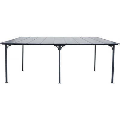 Toit De Tente De Réception Auvent Remplacement 4,5x3m Taupe - Toile Oxford 600D PVC