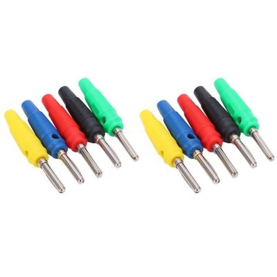 VBESTLIFE accessoires de test électrique 2 ensembles U23 4mm fiche banane à  aiguille unique rouge + jaune + bleu + vert + noir - Cdiscount Bricolage