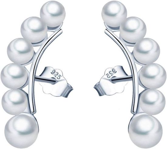 Boucles D'oreilles En Or Blanc 14k (585) Avec Diamants - 0,20 Carats - Neuf Avec étiquettes - Fabriqué En Allemagne