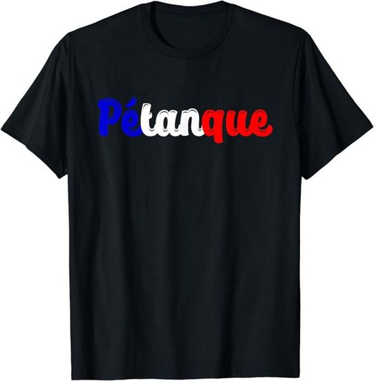 T-shirt Pétanque - Pour Joueur De Boules, Coton Confortable, Coupe Classique, Manche Courte