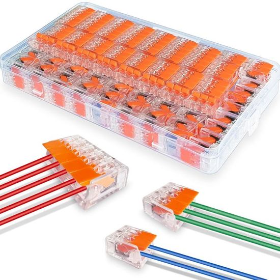 Bornes de connexion électrique WOODOURS 75 pièces 2, 3, 5 entrées — free download