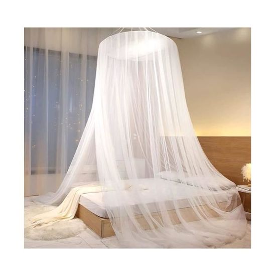 Moustiquaire De Lit En Dôme - 250 X 1400 Cm, Polyester, Pour Lit Double/simple/enfant, Intérieur/extérieur - 9