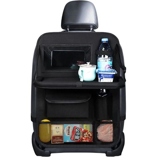 Organisateur Voiture Enfant Avec Support Tablette - 10 Poches, Imperméable, Fixe Sur Appui-tête (41x61 Cm)