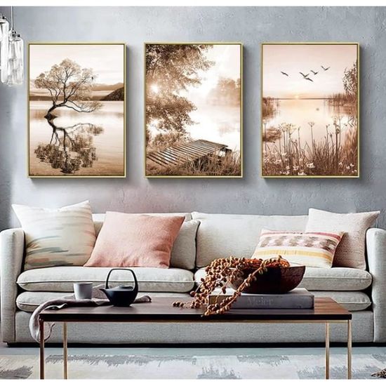 Lot De 3 Posters D'automne - Motif Citrouille Et Feuilles - Taille 40x50 Cm (autres Tailles Dispo) - Sans Cadre - Décoration Murale Salon/chambre - 4