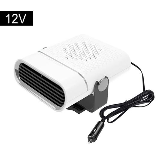Chauffage Voiture 12V 150W - Dégivrage Et Désembuage Rapide, Rotation 360°, Prise Allume-cigare