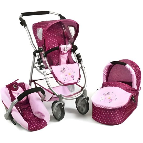 Poussette Et Landau - Ensemble Poupée Combi Milano Jogger Réglable Hauteur  Mega - Cdiscount Jeux - Jouets