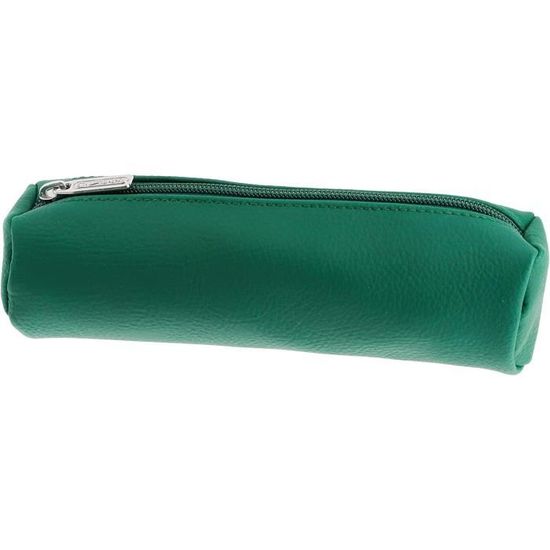 Engelhart Piste De Poker Ronde Luxe 39.8 Cm – Similicuir Noir, Feutre Vert, Bords Hauts + 5 Dés Offerts
