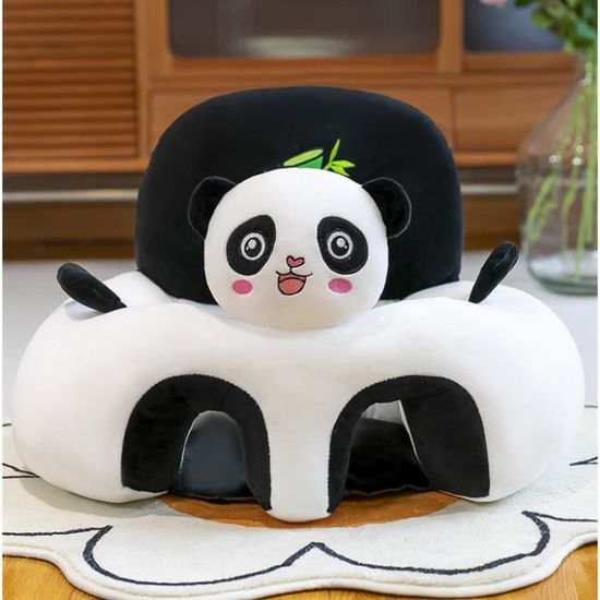 Grand Coussin Panda En Peluche – 90 Cm – Câlin, Décoration, Soutien Lombaire – Doux Et Réaliste