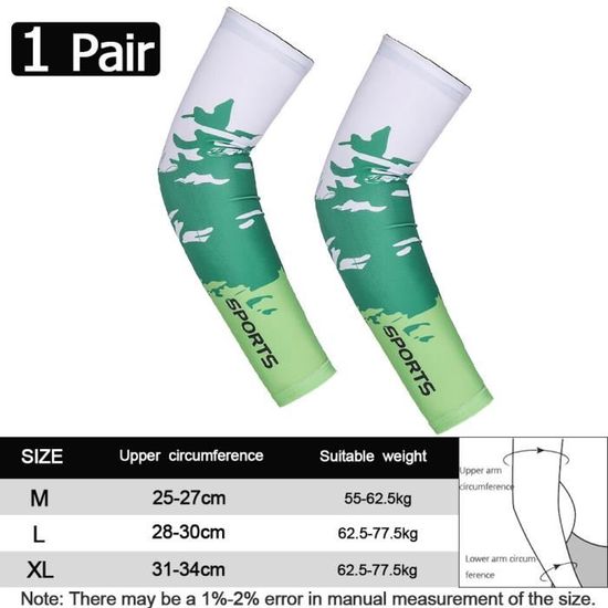 BCOATH 5 paires Manchons de Bras Anti-uv Protection