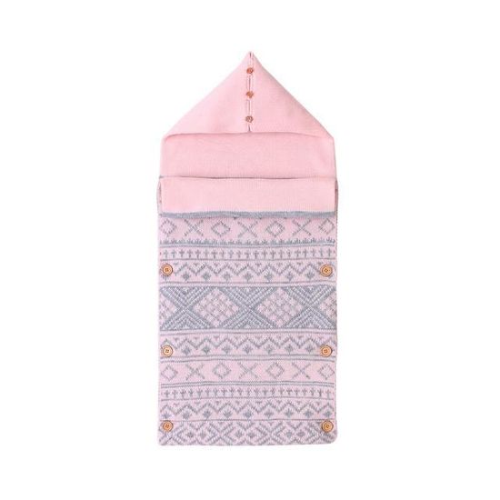 XJYDNCG Nid d'ange - Couverture d'emmaillotage pour bébé - pour les nourrissons de 0 à 9 mois - rose clair