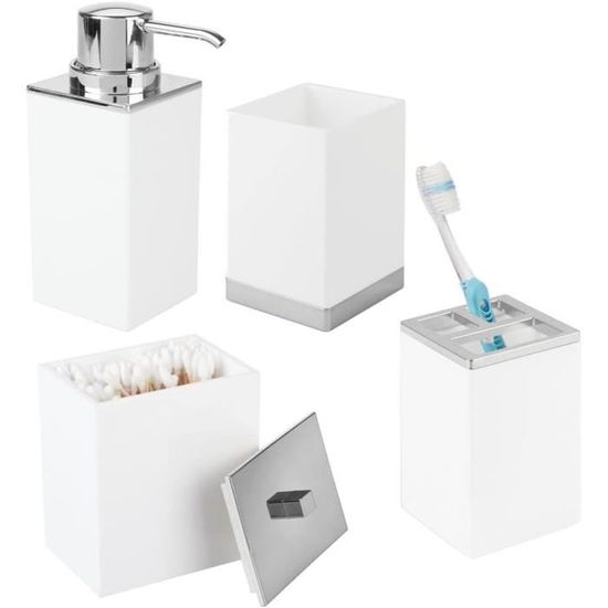 Distributeur De Savon En Céramique Et Gobelet Pour Brosse À Dents