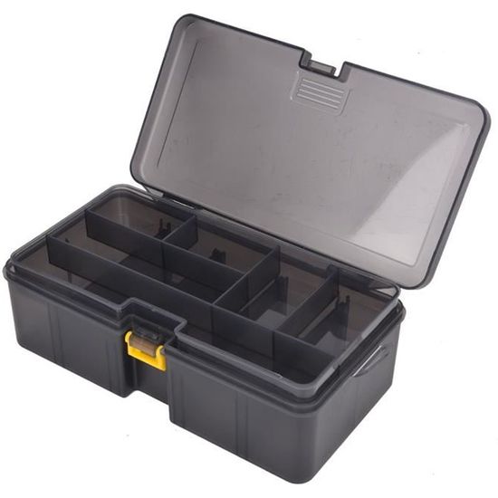 Accessoires de pêche,L-Gray--Boîte de pêche étanche Double face pour  matériel,waterproof box,boite peche,boîte de pêche,boite rangem - Cdiscount  Sport
