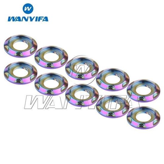 Rondelle En Titane Grade 5 - M6 M8 M10 - Wanyifa - Anodisée Couleur - Pour Espacement