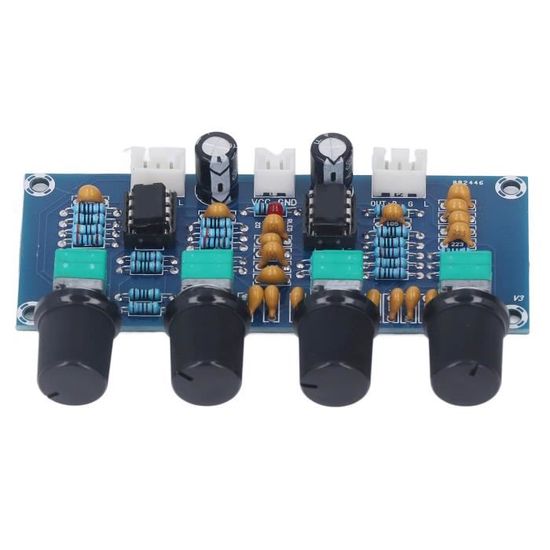 Contrôle Tonalité Audio Module Préampli HIFI NE5532 - Ampli Commande Tonalité Volume - 12V AC - Pour DIY Audio Préamplificateur Tonalité