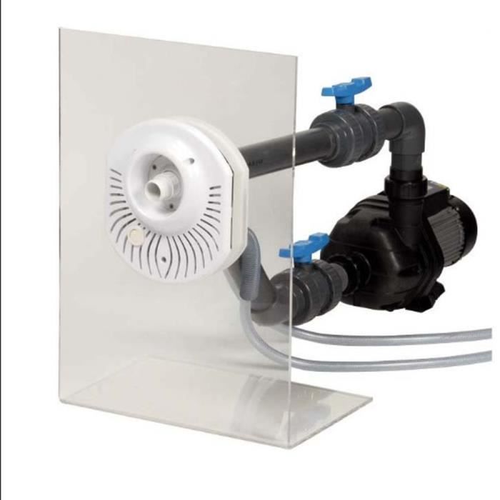 Nage à contre-courant complète pour piscine bois 3 cv mono 60 m³/h avec télécommande