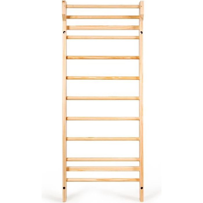 DREAMADE Espalier bois, bois de pin, espalier avec capacité portante max 150kg, échelle suédoise, pour gym fitness complexe sportif