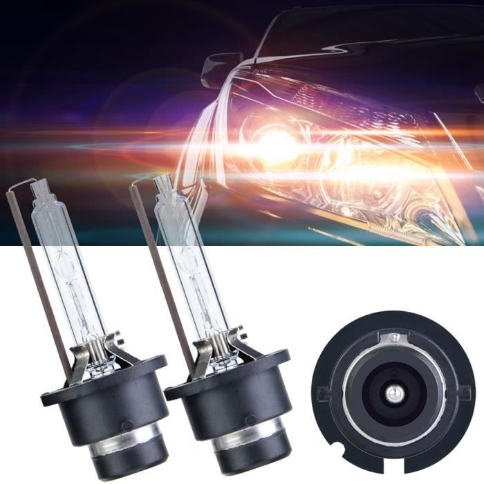 XUY PCS D2S 35W Phare Xénon de Voiture 85V AC HID,Ampoules de Remplacement de Lampe au Xénon 6000K D2R - Douille P32d-3