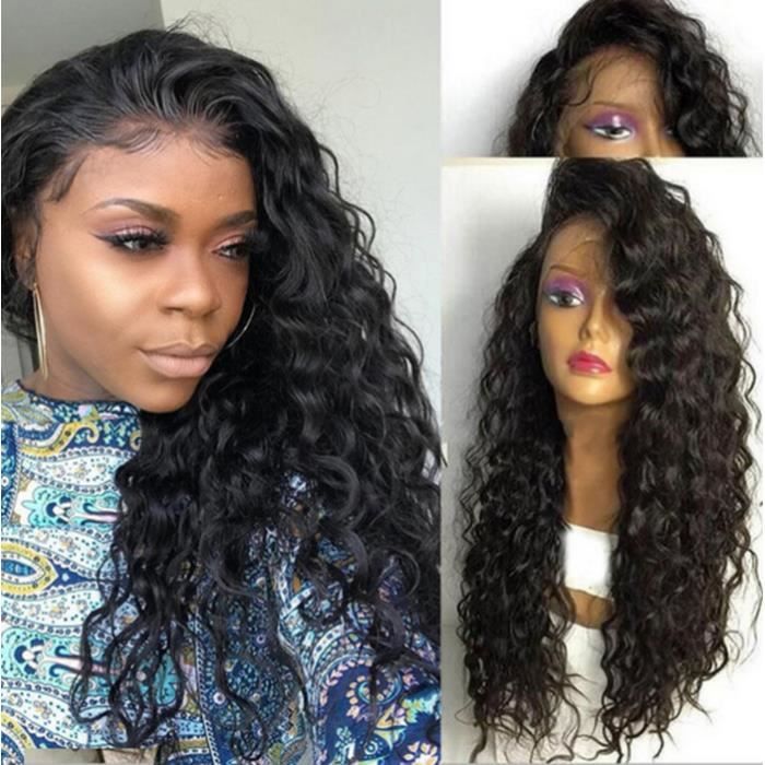 16- 360 perruque de dentelle cheveux cheveux bouclés cheveux humains perruque brésilienne remy perruques Lace Frontal Wig