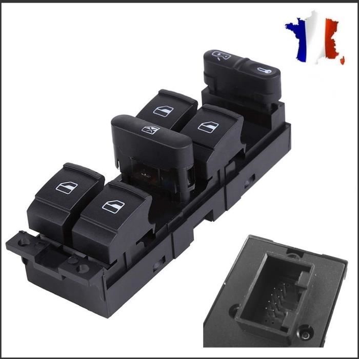 BOUTON COMMANDE DE LEVE VITRE VW BORA, GOLF IV, PASSAT, 1J4959857 B,D.
