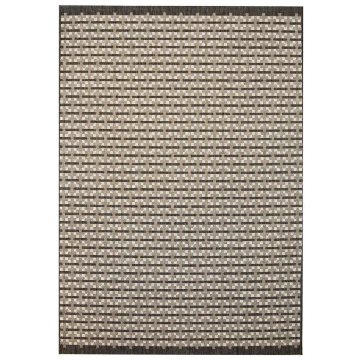 Tapis d'extérieur-d'intérieur Tapis de sol Aspect de sisal 160 x 230cm Carré