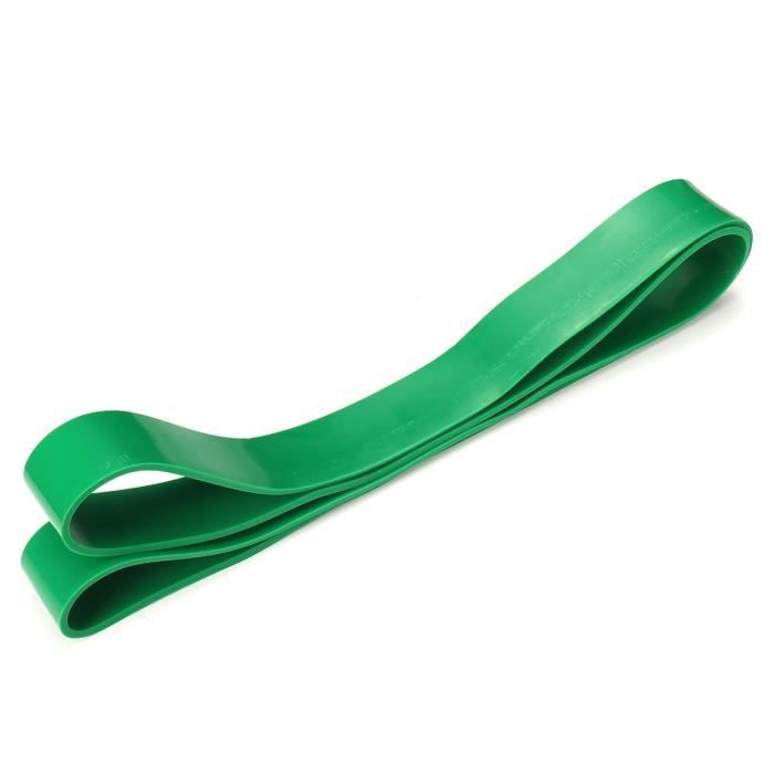AVANC Bande de Résistance Elastique Musculation - en Latex naturel vert 2080X4.5X45mm 50-120lbs