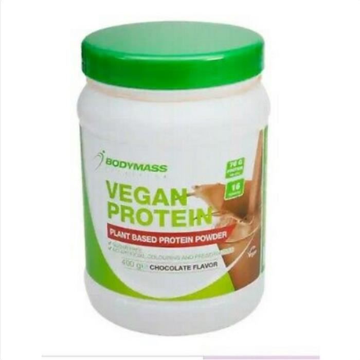 VEGAN POT DE POUDRE PROTEINE PROFESIONNEL A BASE DE PLANTE BODYMASS MUSCULATION PRISE MASSE MUSCULAIRE
