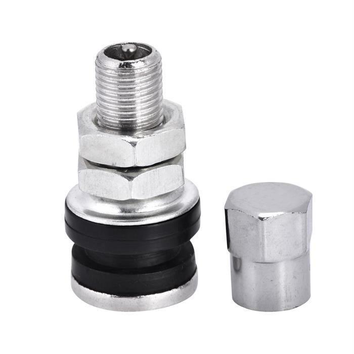 EBTOOLS Tige de valve de pneu Tubeless 10 pièces TR161 métal voiture camion moto boulon dans pneu pneu Valve tiges courtes avec