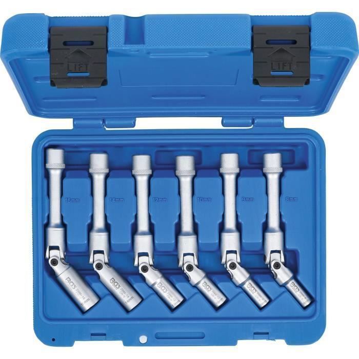 DOUILLES ARTICULEES EXTRA LONGUES POUR BOUGIES COFFRET 6 DOUILLES