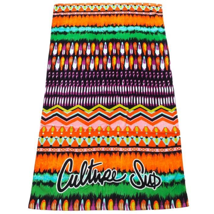 Serviette de bain drap de plage Gloriane 100*180cm serviette plage - Culture sud UNI Orange