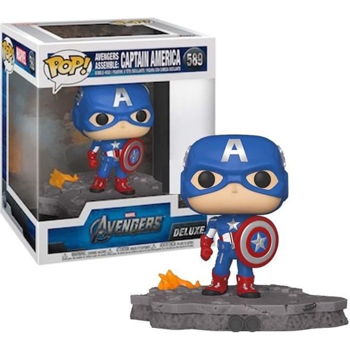 Figurine Marvel - Avengers Assemble - Captain America Pop Deluxe 15cm