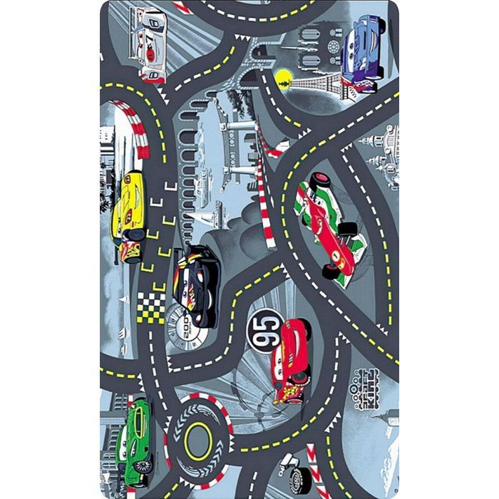 Tapis Circuit Gris Dimensions - 100x160