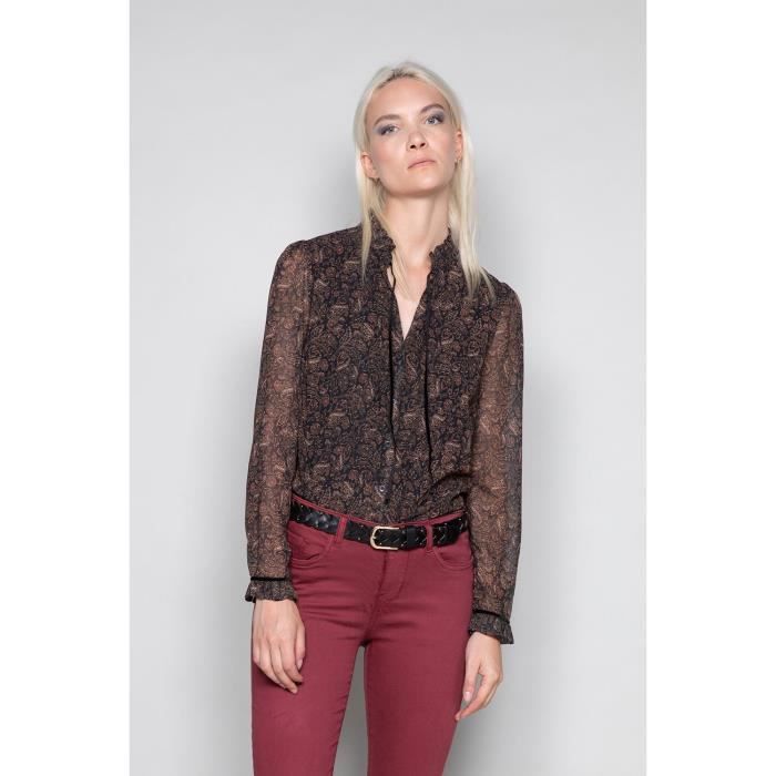Ceinture noire tressée ALABAMA - Couleur - Black, Taille - S