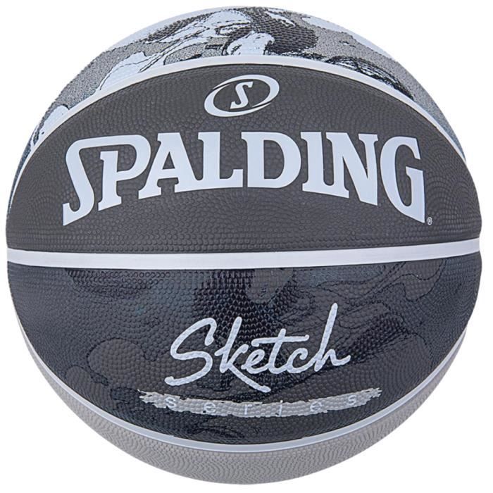 Spalding Sketch Jump Ball 84382Z, Unisexe, Noir, ballons de basket