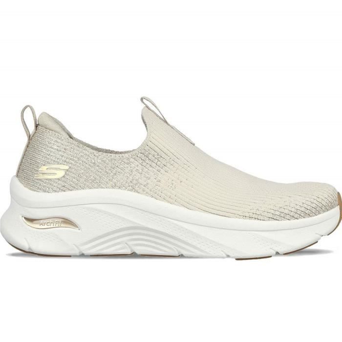 Skechers Arch Fit D'Lux - Glimmer Dust Chaussures pour Femme 149689-NTGD Beige