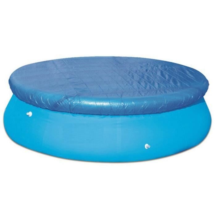 Tapis de sol rond pour piscine Grande protection solaire et facile à nettoyer - blue