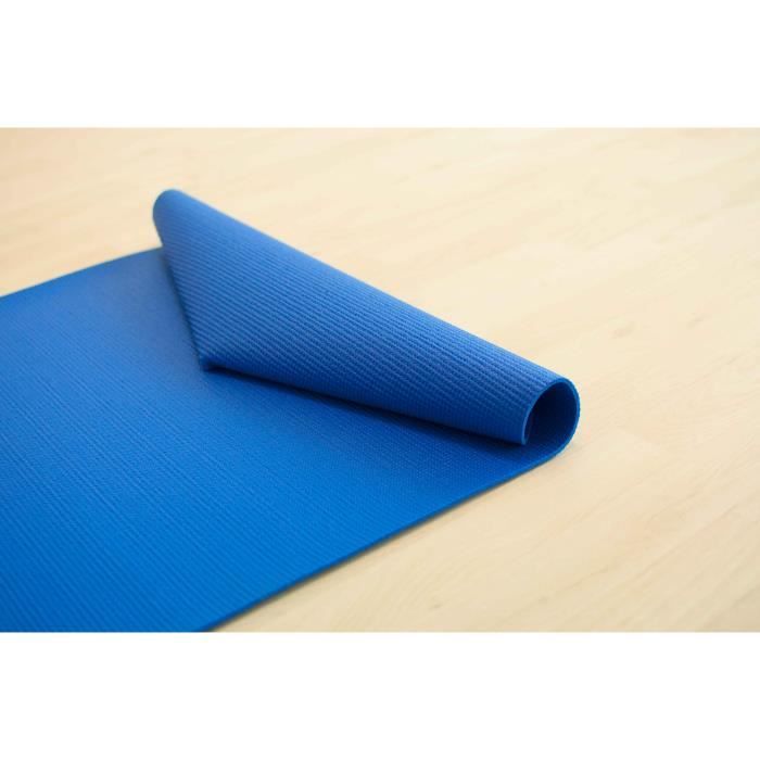 Tapis de yoga - bleu - avec sac de transport - pilates