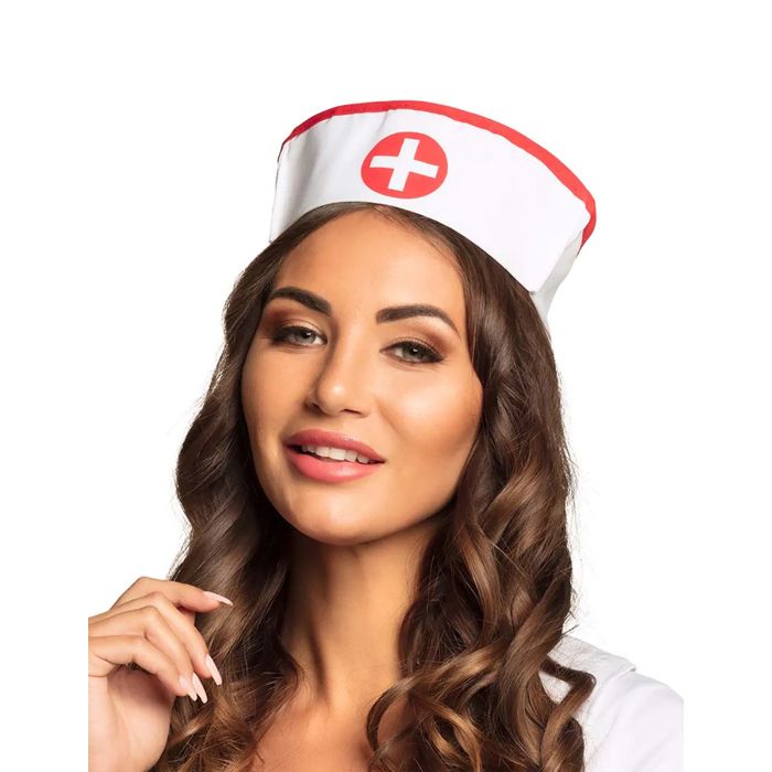 Coiffe infirmière blanche Taille Unique