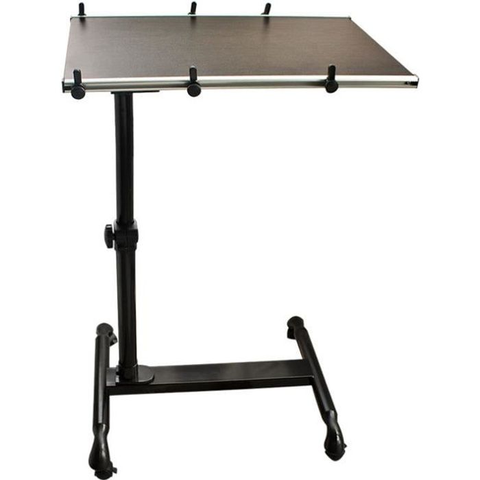 SoBuy® FBT07N-BR Table de lit avec Plateau inclinable pour Ordinateur Portable reglable en Hauteur Couleur ronce de Noyer