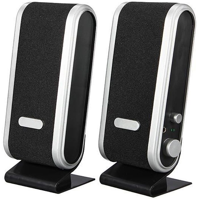 TEMPSA USB Enceintes Ordinateur Stéréo Haut-Parleur Pr PC Laptop Notebook MP4 MP3 DC 5V