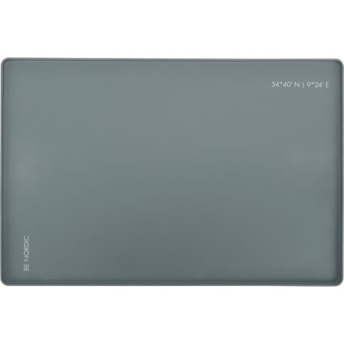 TRIXIE Set de table Be Nordic en silicone - 60 x 40 cm - Gris - Pour chien