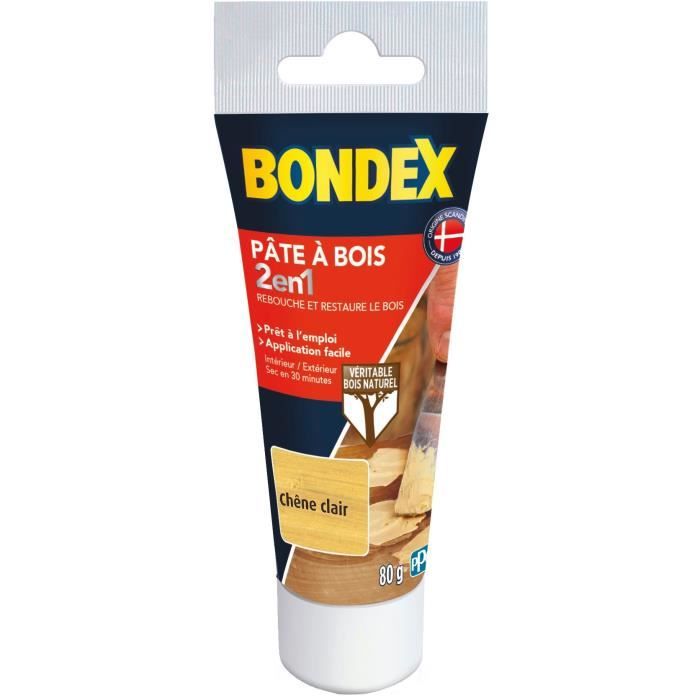 BONDEX Pâte à bois chene clair - 0,80 Grs